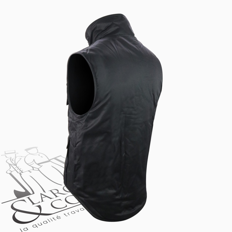 Gilet hiver doublé polaire noir