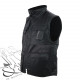Gilet hiver doublé polaire noir