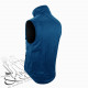 Gilet hiver doublé polaire bleu