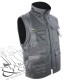 Gilet hiver doublé polaire gris