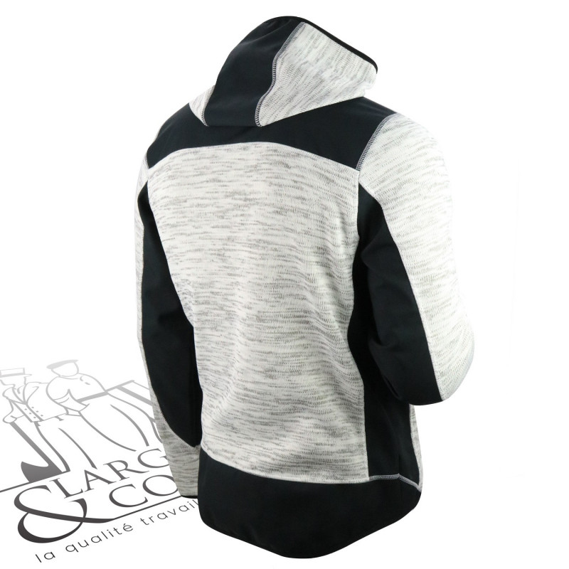 Veste polaire à capuche Blaklader gris chiné