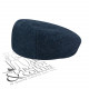 Casquette en laine de Burel le Laboureur MARINE