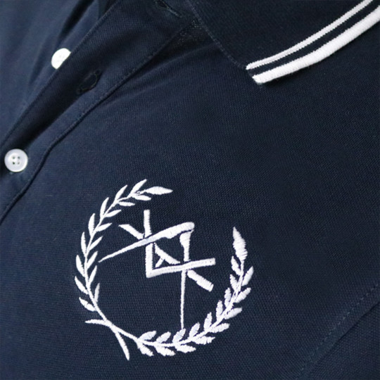 Polo avec blason du métier marine