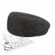 Casquette en laine de Burel le Laboureur marron
