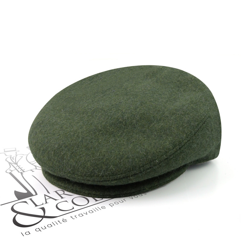 Casquette en laine de Burel le Laboureur vert