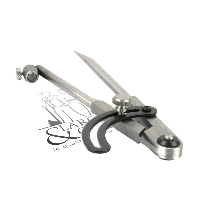 Compas acier porte crayon 1/4 de cercle