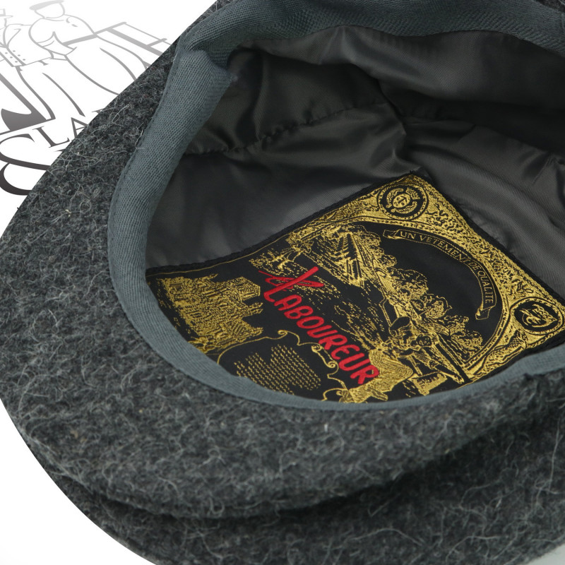 Casquette en laine de Burel le Laboureur marron
