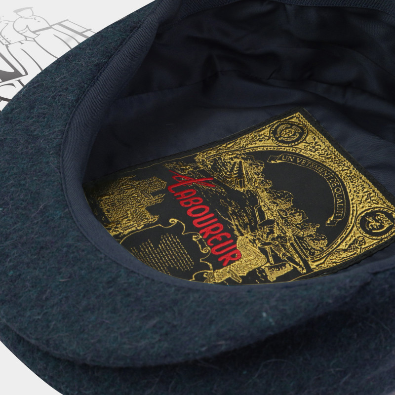 Casquette en laine de Burel le Laboureur marron
