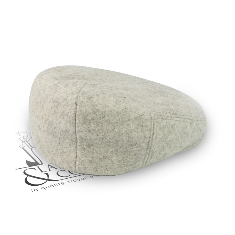 Casquette en laine écrue le Laboureur