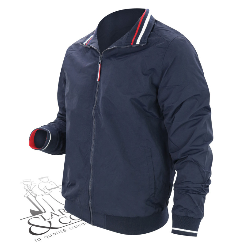 Veste bomber légère tricolore