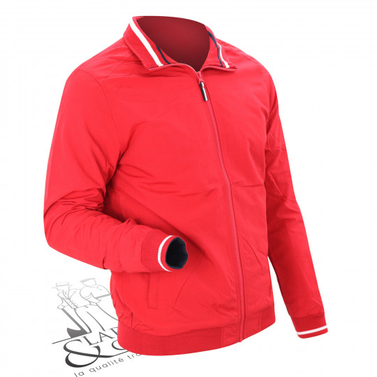 Veste bomber légère tricolore