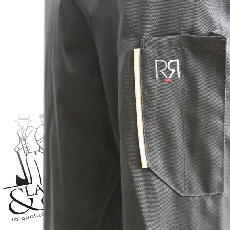Veste de cuisine manches courtes, Nero Robur