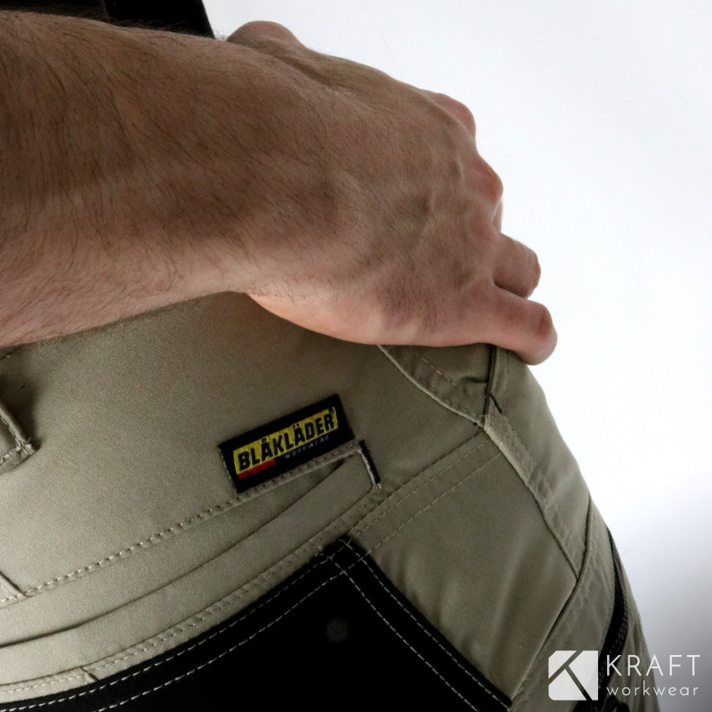 Pantalon de travail été Blaklader beige noir