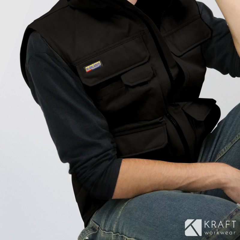 Gilet de travail sans manche Blaklader noir