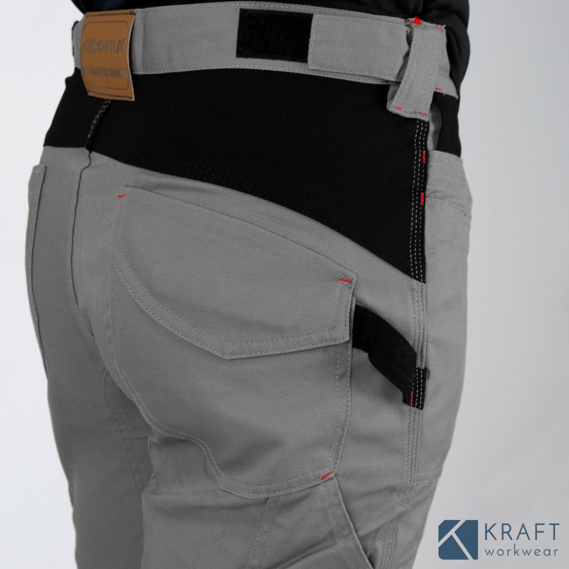 Pantalon de travail Cofra Bricklayer anthracite noir