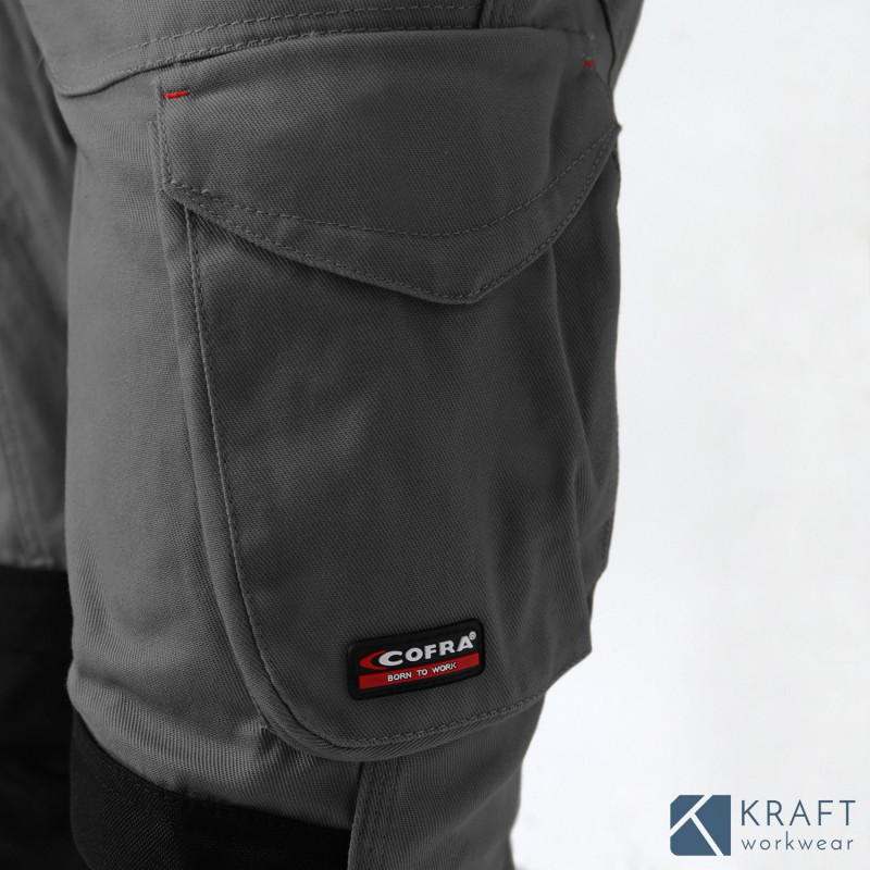 Pantalon de travail Cofra Bricklayer anthracite noir