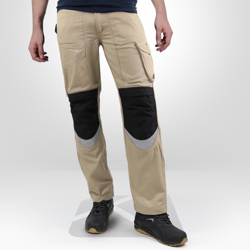 Pantalon de travail Cofra Bricklayer noir khaki