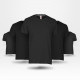 Pack de 5 tee-shirt économique noir