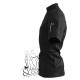 Veste de cuisine manches courtes noire, Nero Robur