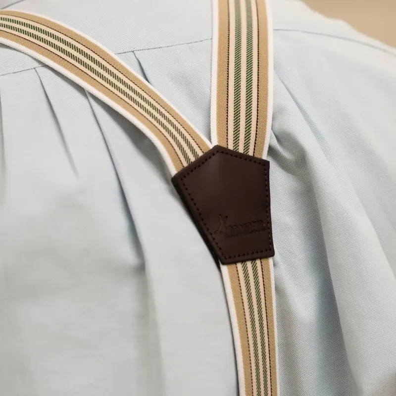 Bretelles à tresses à rayures Le Laboureur