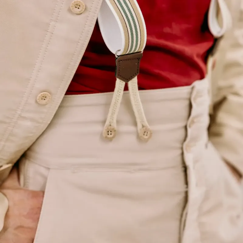 Bretelles à tresses à rayures Le Laboureur