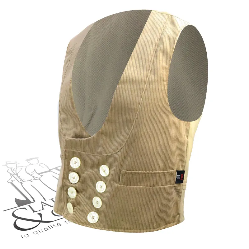 Gilet tailleur velours cordelet Hagen FHB