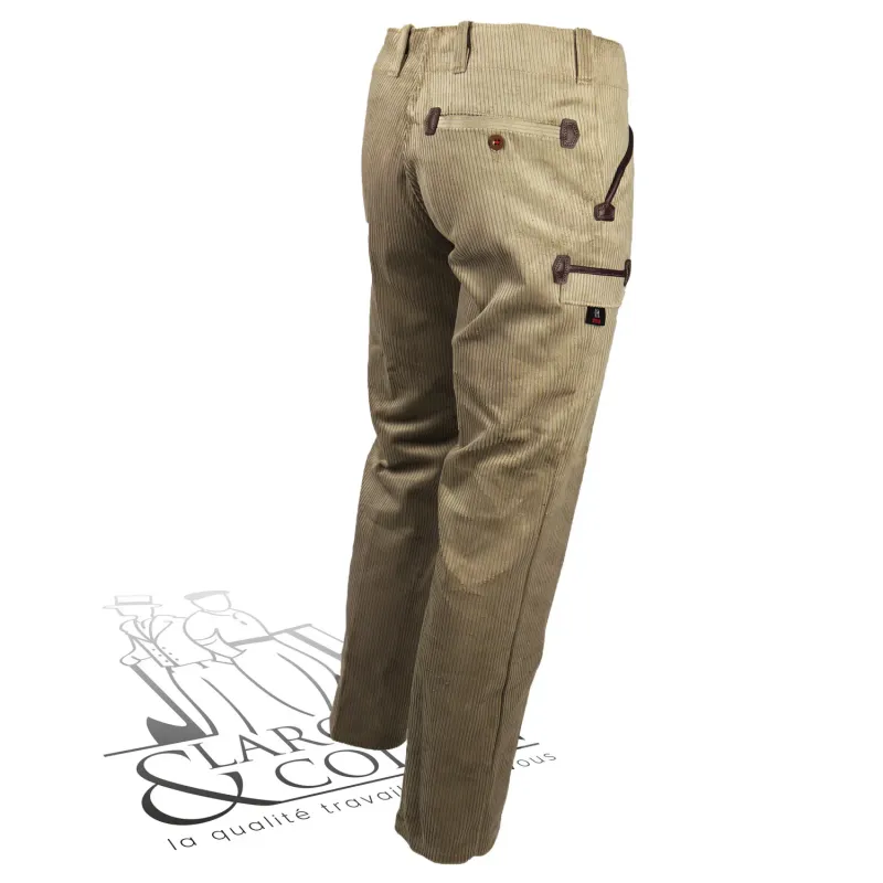 Largeot velours jonc 2 poches mètre Paul FHB