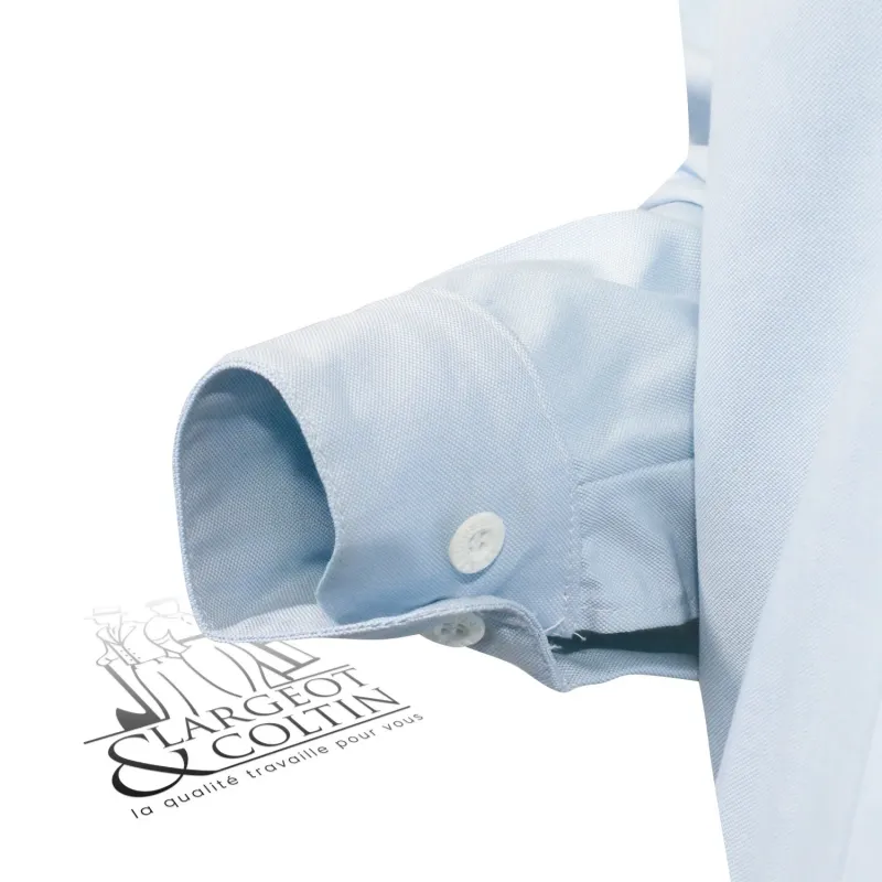 Chemise plissée artiste bleue Le Laboureur