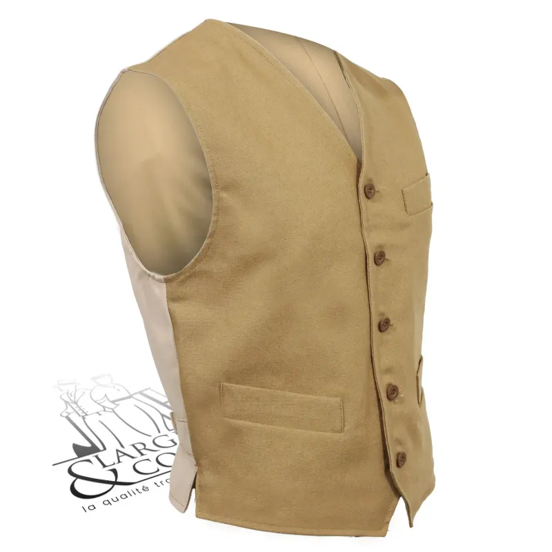Gilet tailleur lin le Laboureur