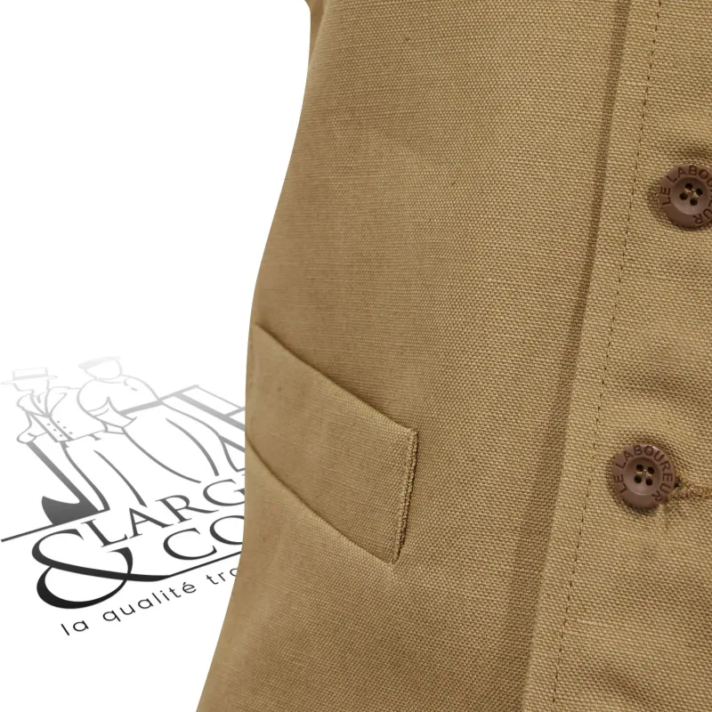 Gilet tailleur lin le Laboureur