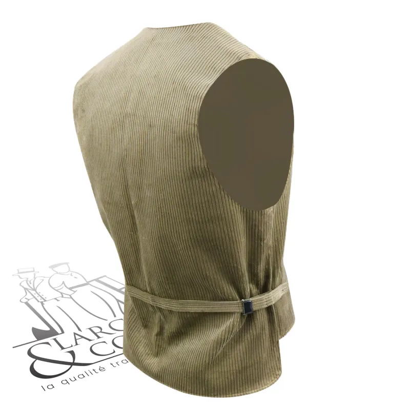 Gilet tailleur velours jonc avec protège-reins Emil FHB