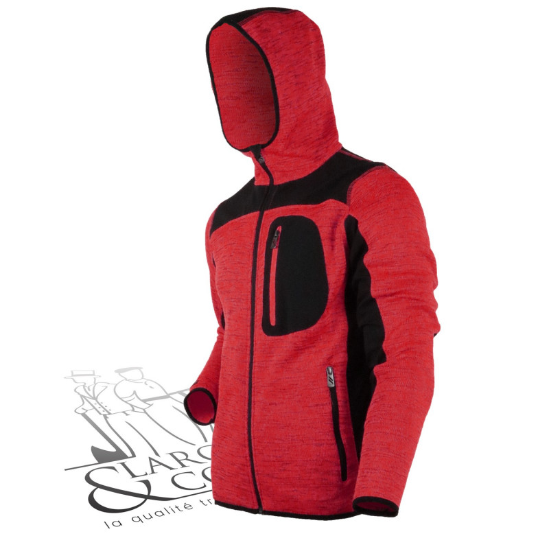 Veste polaire à capuche Blaklader Rouge