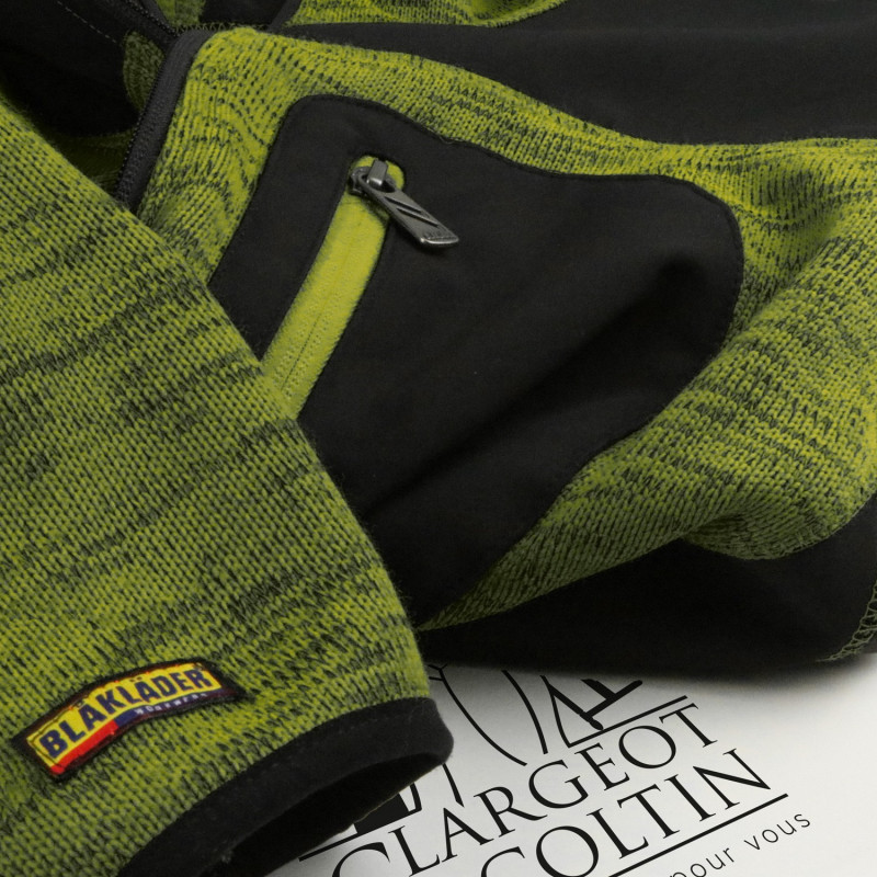 Veste polaire à capuche Blaklader Vert armée