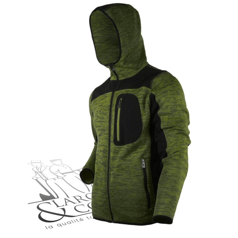 Veste polaire à capuche Blaklader Vert armée