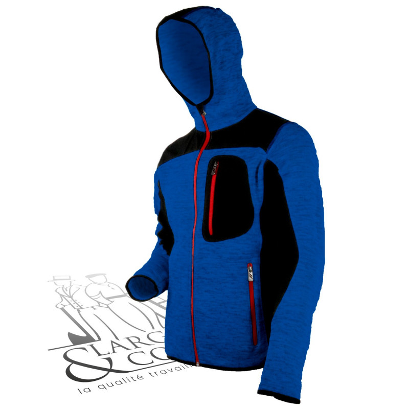 Veste polaire à capuche Blaklader bleue