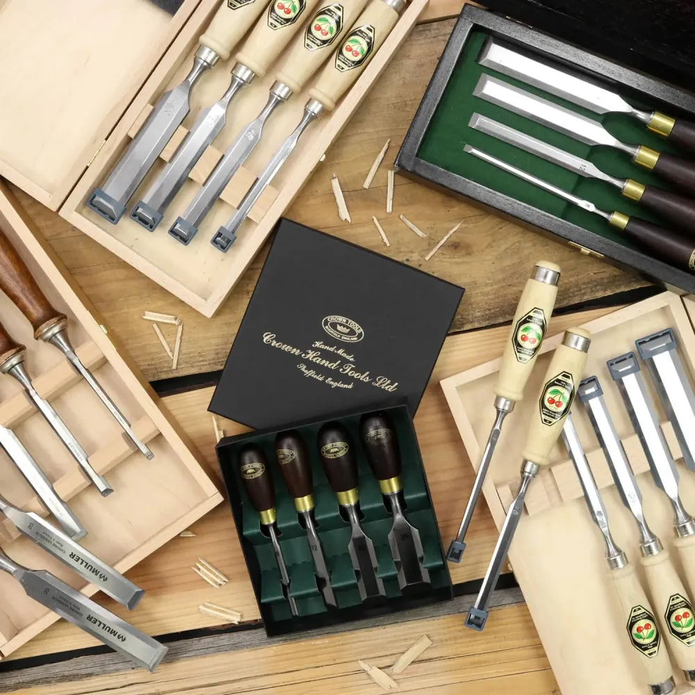 Set et coffrets de ciseaux à bois